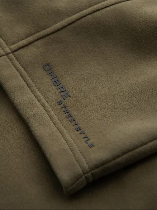 Sportovní olivové teplákové kraťasy V4 SRSK-0138