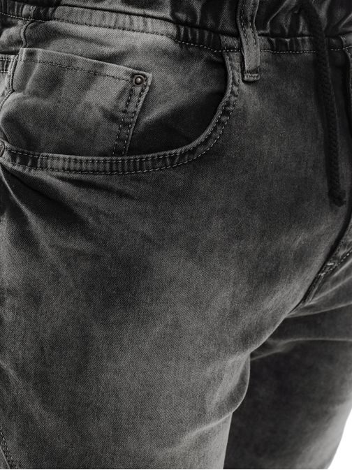 Moderní pánské černé joggery BLACK ROCK 4357