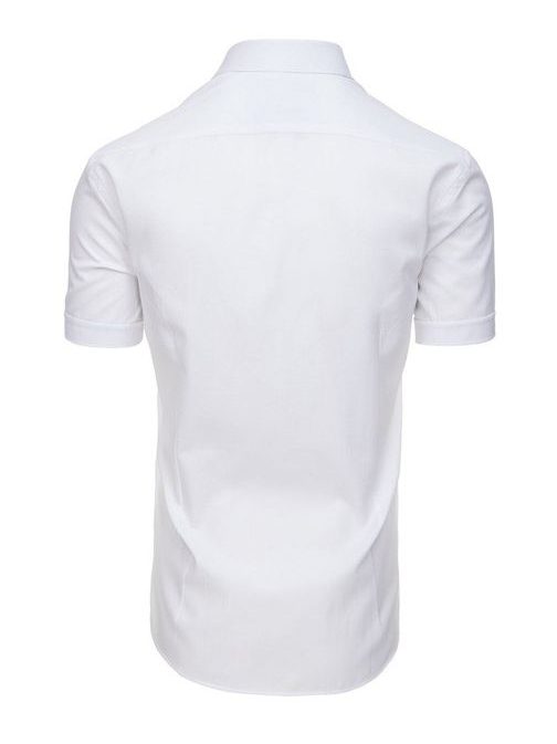 Stylová bílá košile s krátkým rukávem