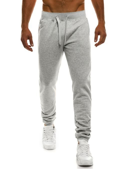 Sportovní pánské šedé joggery J.STYLE KK01