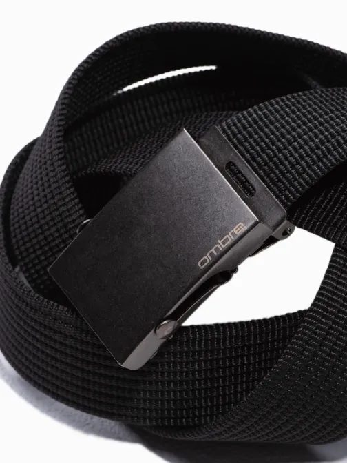 Látkový opasek v černé barvě A376