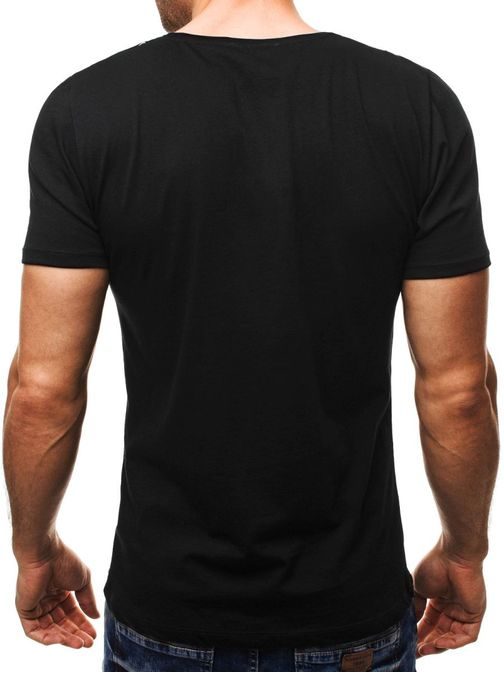 Výrazné černé pánské tričko Athletic 9042