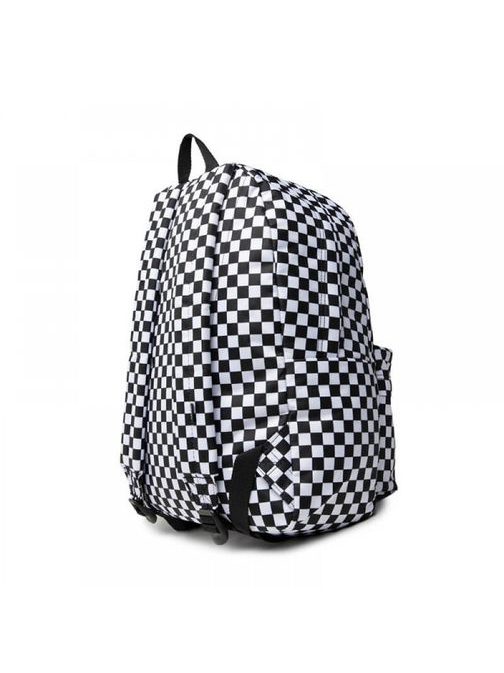 Městský černo-bílý kostkovaný ruksak Vans Check