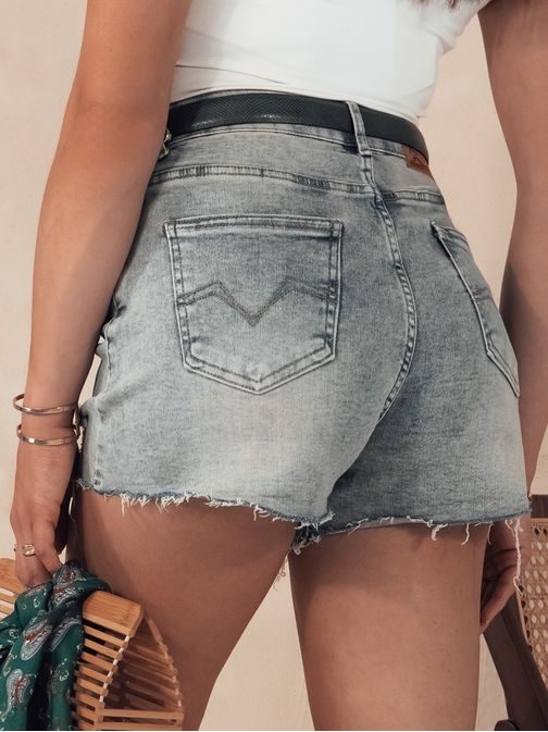 Dámské modré riflové kraťasy s odřeninami Urban Cool