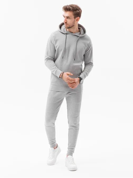 Tepláková souprava v melírované šedé barvě Z49