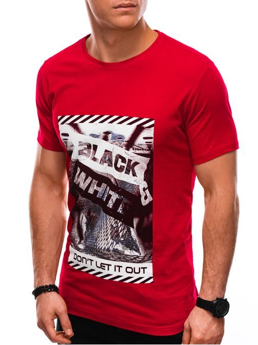 Trendy červené tričko S1427