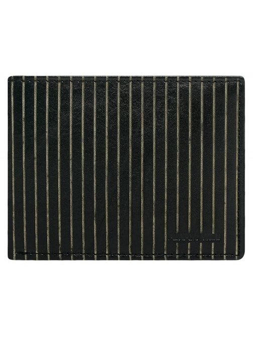 Stylová černá pruhovaná peněženka