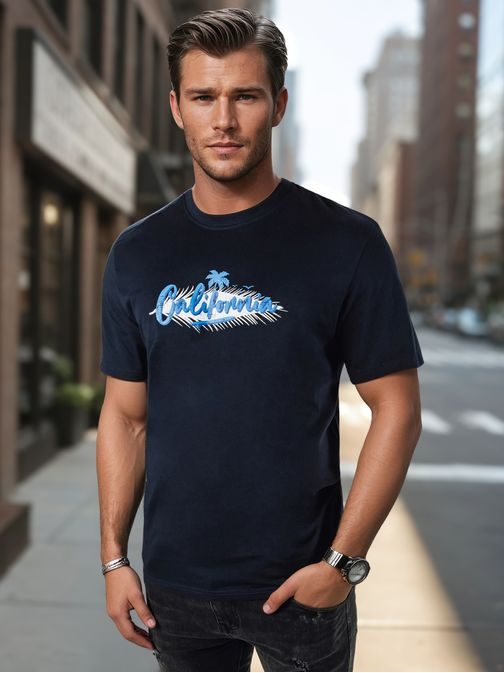 Originální granátové tričko s nápisem