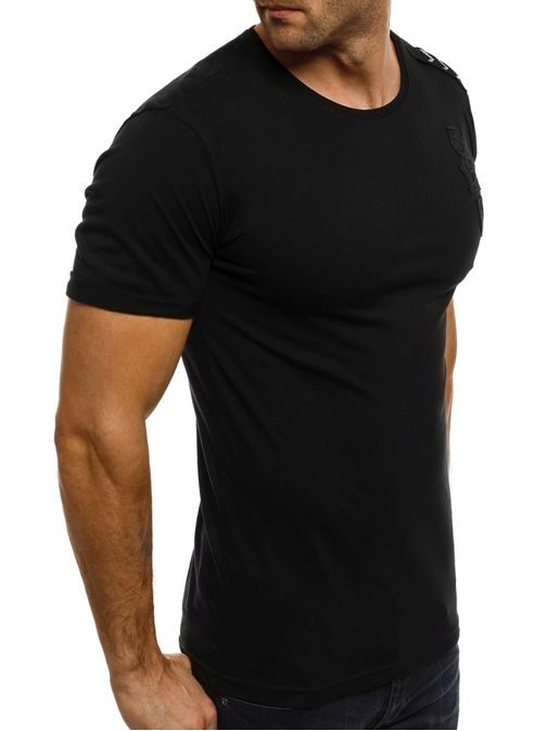 Krásné černé pánské tričko BREEZY 228