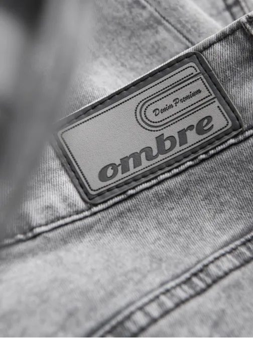 Riflové kalhoty v šedé barvě P1062