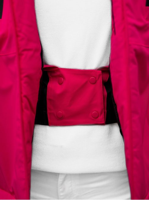 Růžová příjemná dámská zimní bunda JS/HH012/28Z