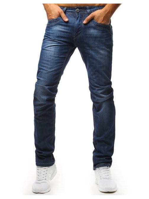 Jednoduché pánské modré džíny