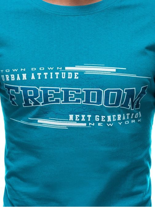 Modré bavlněné tričko Freedom S1586