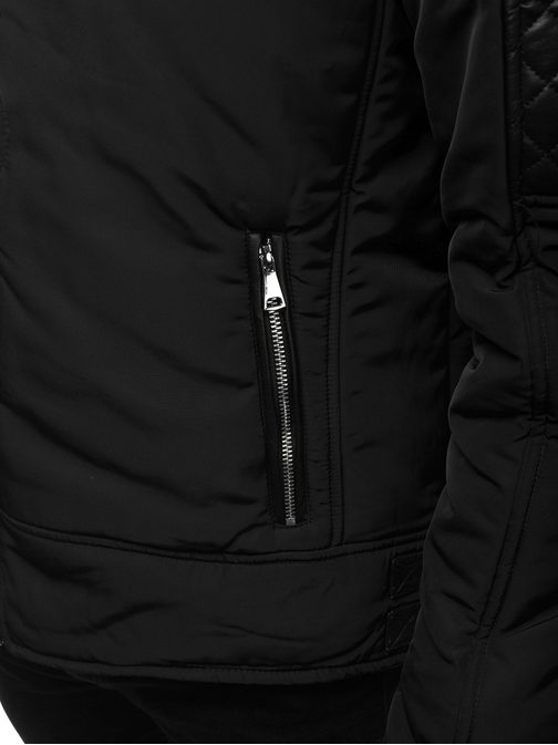 Trendy černá zimní bunda O/88837
