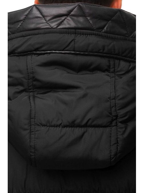 Zimní černá pánská bunda 3021