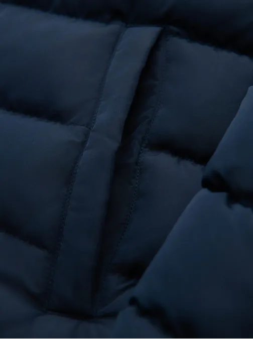 Tmavě modrá přechodná bunda se stojáčkem V2 JALP-0260