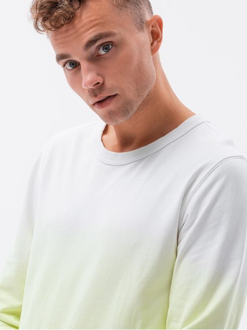 Stínovaná mikina v limetkové barvě B1150