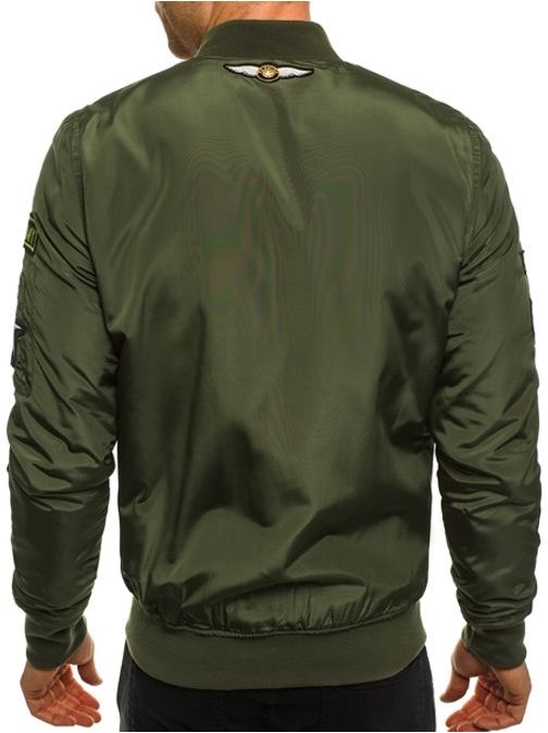 Khaki moderní pánská bomber bunda NATURE 4371