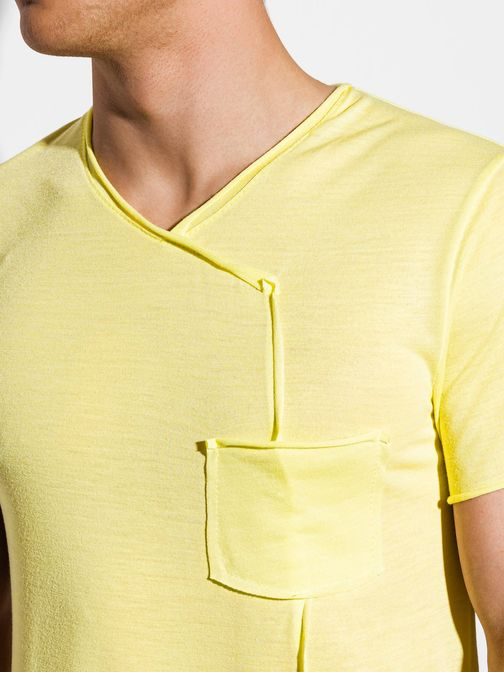 Asymetrické žluté tričko S1215