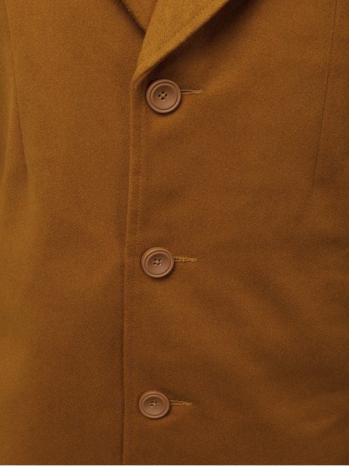 Moderní kamelový pánský kabát N/5922Z