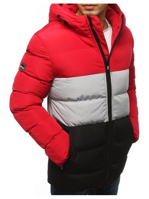 Trendy červená zimní bunda