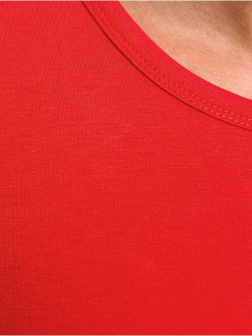 Červené moderní pánské tričko J. STYLE 712006