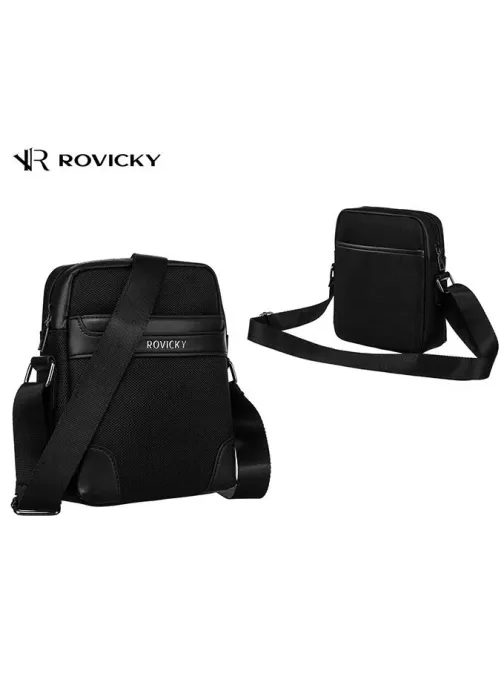 Praktická černá pánská taška přes rameno