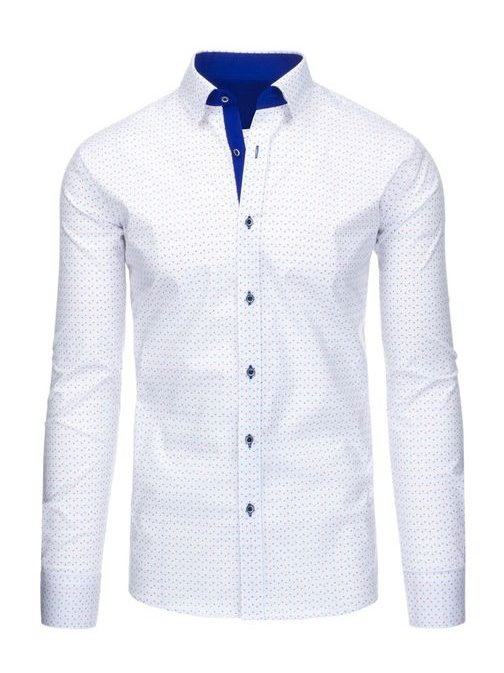 Stylová pánská košile v bílé barvě