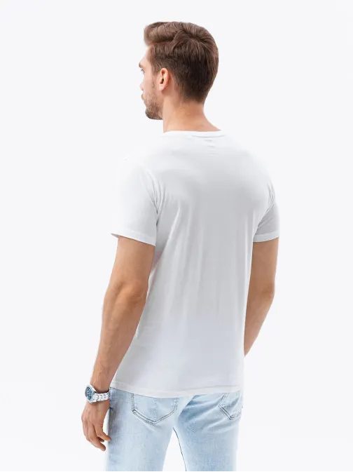 Trendy bílé tričko Paris S1434 V-6A