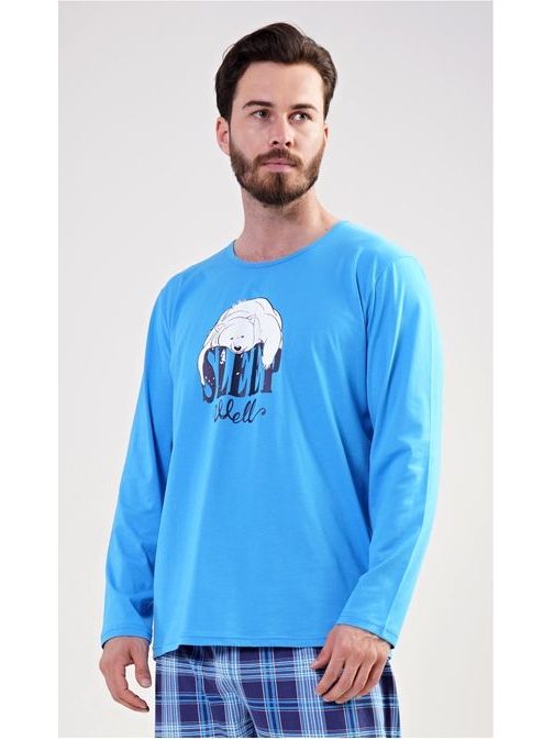 Modré pánské pyžamo Sleep well