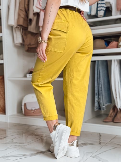 Dámské baggy kalhoty GOTRENDI žluté