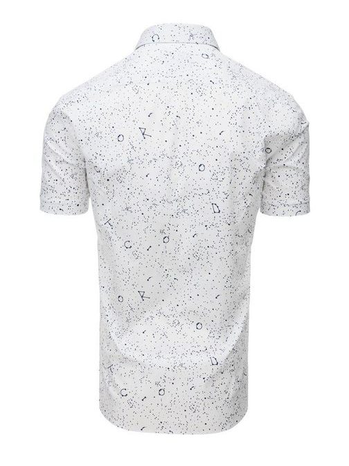 Perfektní bílá vzorovaná košile