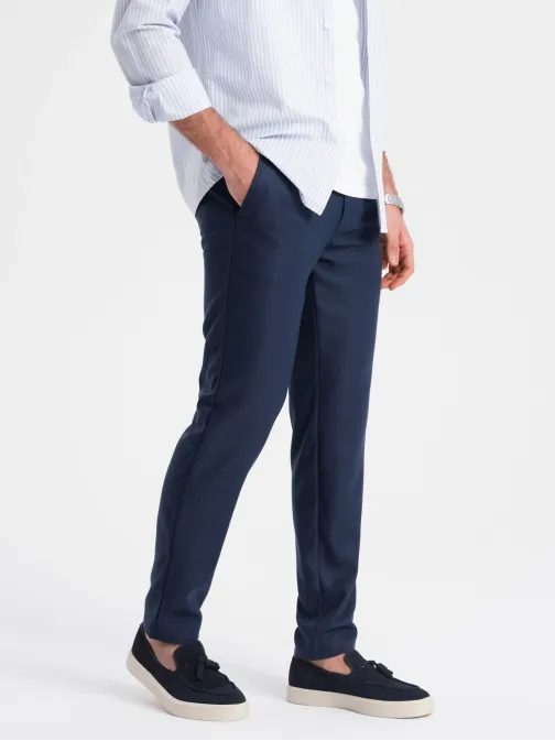 Stylové granátové chinos kalhoty V1 PACP-0182