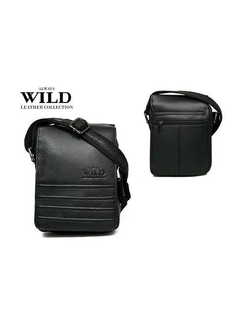 Nádherná kožená černá taška Wild