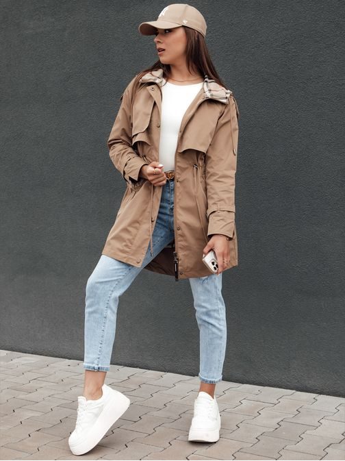 Dámská parka v tmavě béžové barvě Fashlove