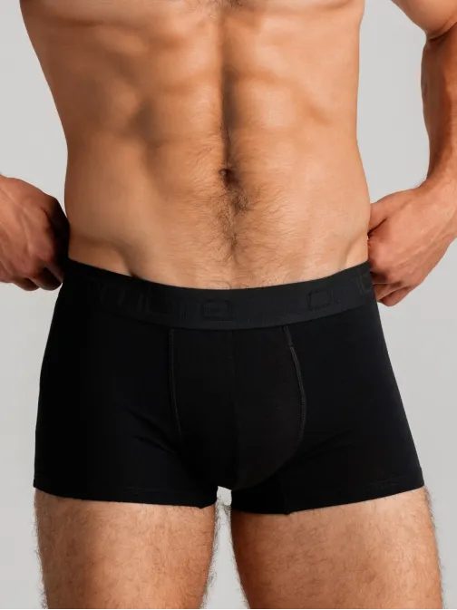 Černé stylové boxerky V1 UNBO-0105 (3 ks)