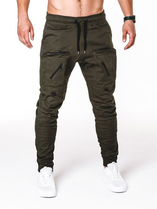 ORIGINÁLNÍ JOGGER KALHOTY KHAKI P705