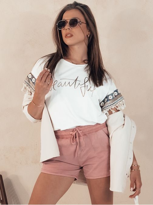 Módní světle růžové dámské kraťasy Citychic