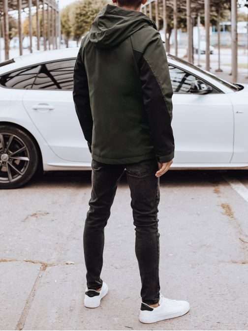 Sportovní přechodná zelená bunda