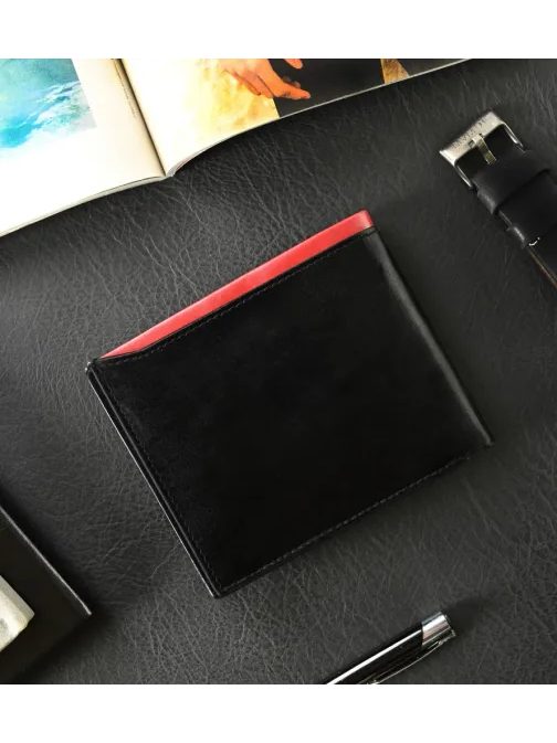 Designová černá pánská peněženka Ronaldo