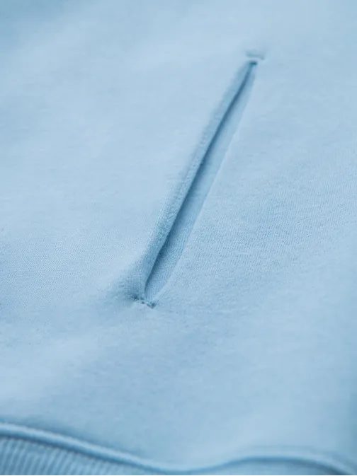 Pastelově modrá unisex mikina V8 SNBC-0105