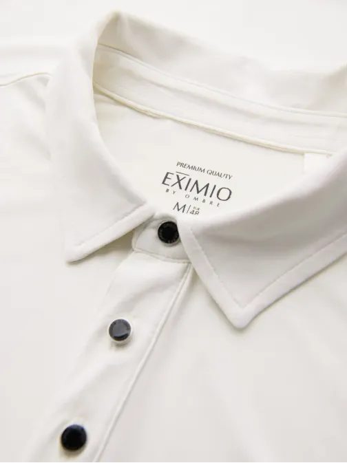 Stylová krémová pánská polokošile V2 POSS-0150