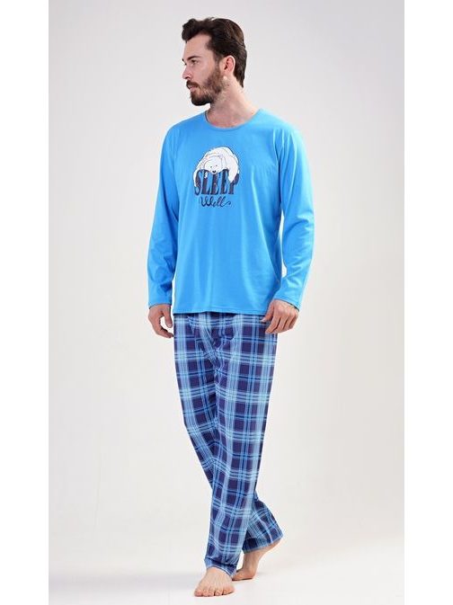 Modré pánské pyžamo Sleep well