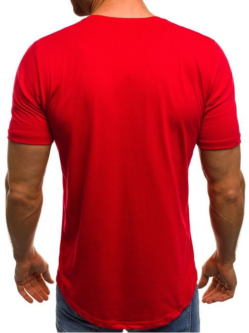 Červené pánské tričko OZONEE B/181590