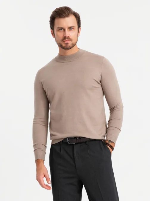 Trendy béžový polorolák V3 SWTN-0125