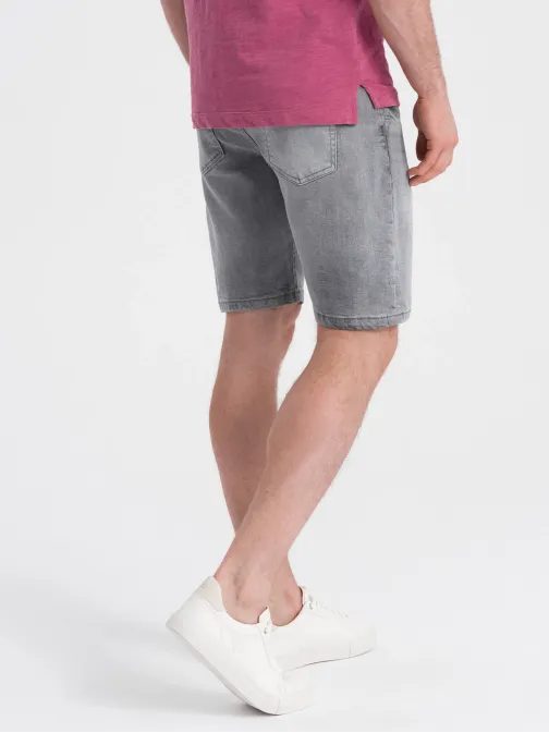 Základní šedé riflové kraťasy V2 SRDS-0145