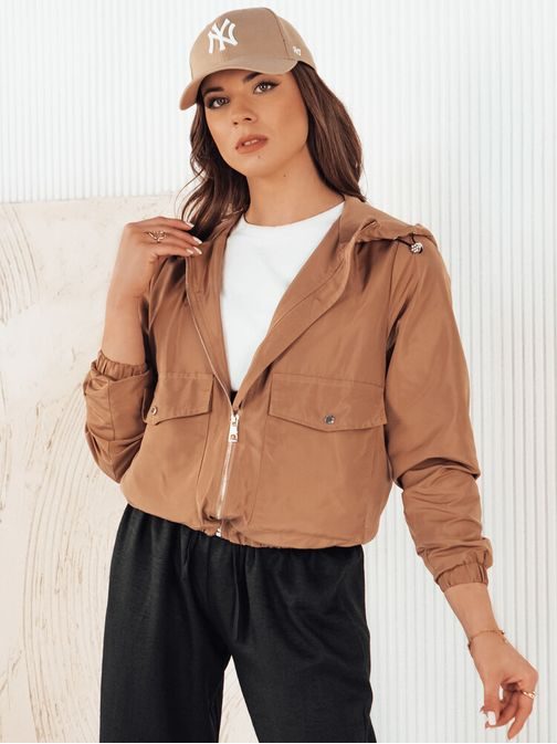 Moderní dámská kamelová bunda Belij