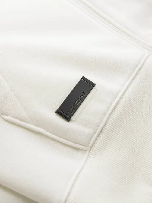 Bavlněná pánská mikina cream v5 om-ssbz-0160