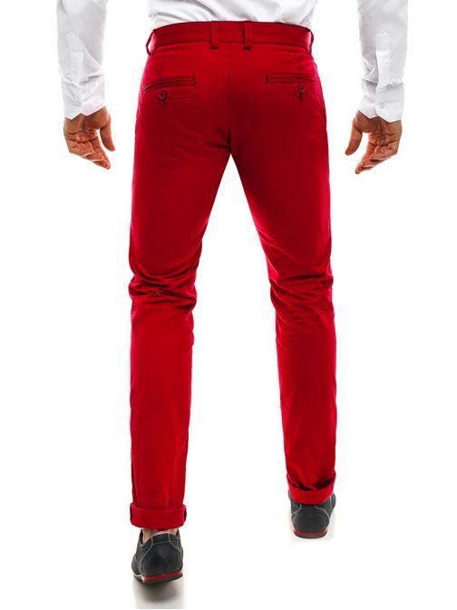 Chinos moderní kalhoty červené BLACK ROCK 202