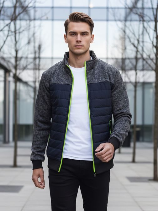 Zajímavá granátová přechodná bunda